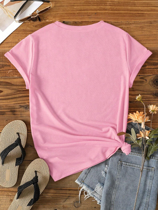 Slayr Solid Color round Neck Basic Short Sleeve T-Shirt Is Suitable for Summer Casual Wear