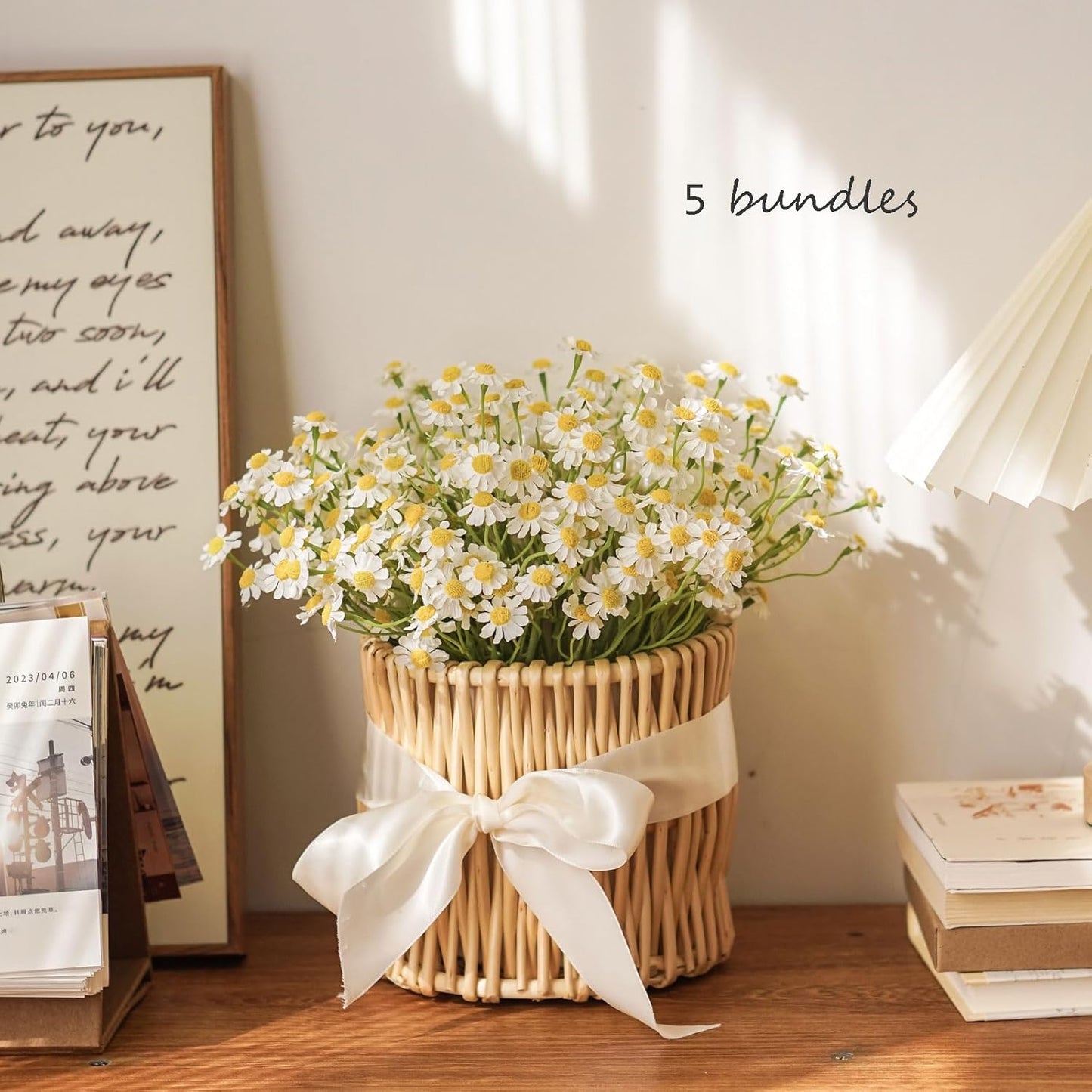 12Pcs Artificial White Daisy Flowers