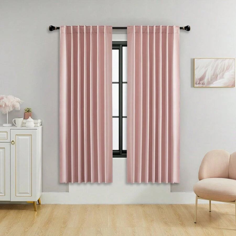Pinch Pleat Blackout Curtains 2Pcs