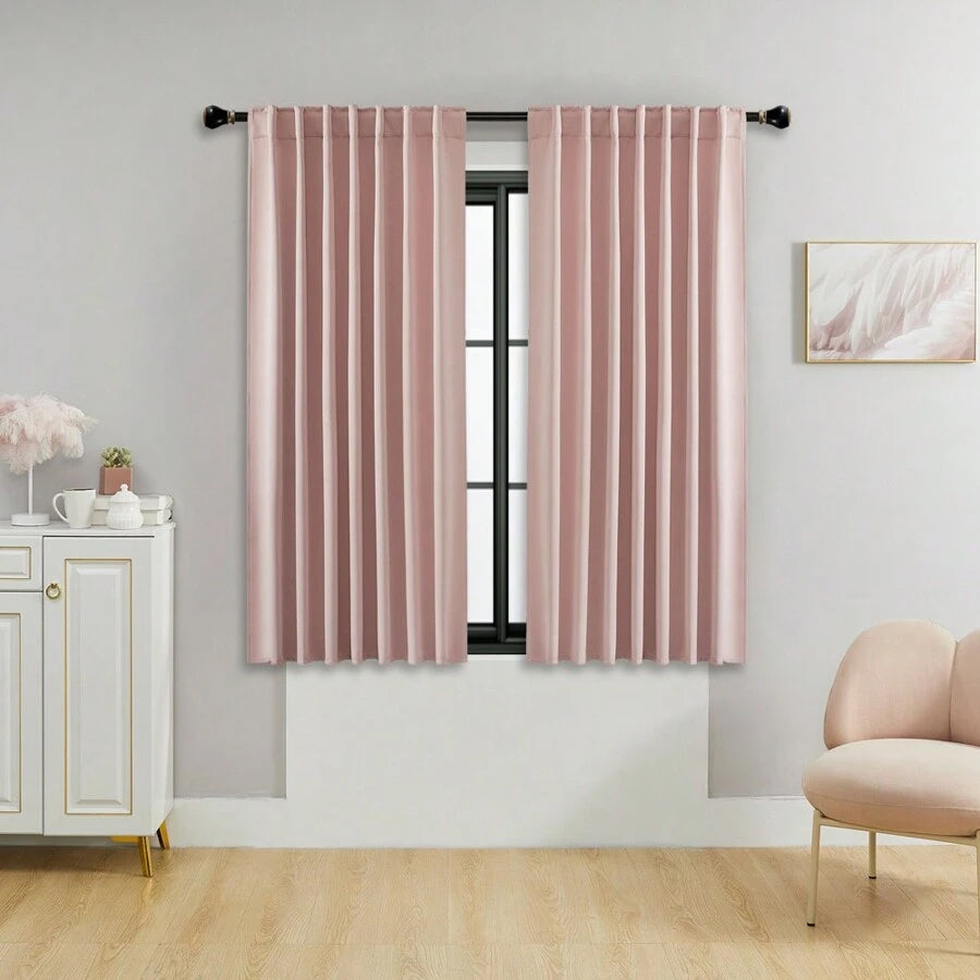 Pinch Pleat Blackout Curtains 2Pcs