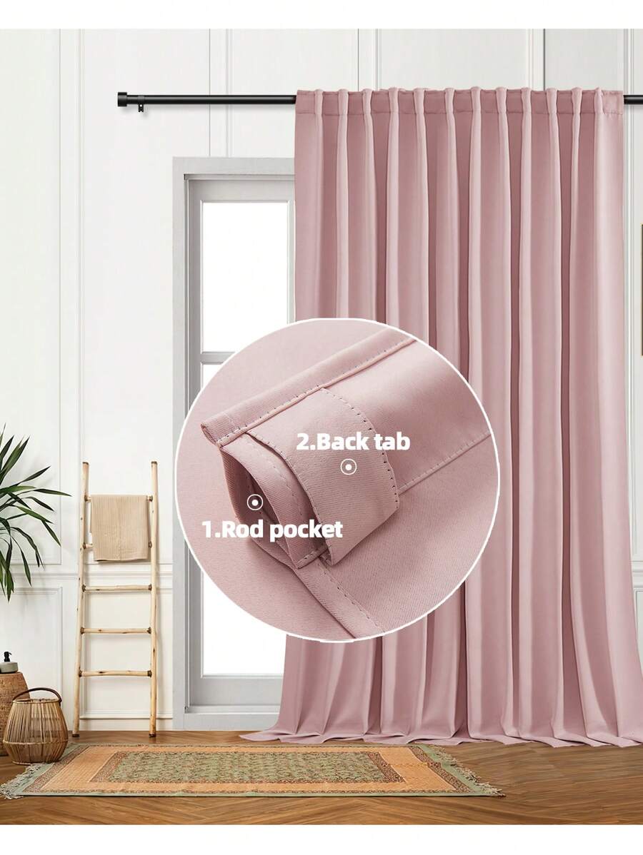 Pinch Pleat Blackout Curtains 2Pcs