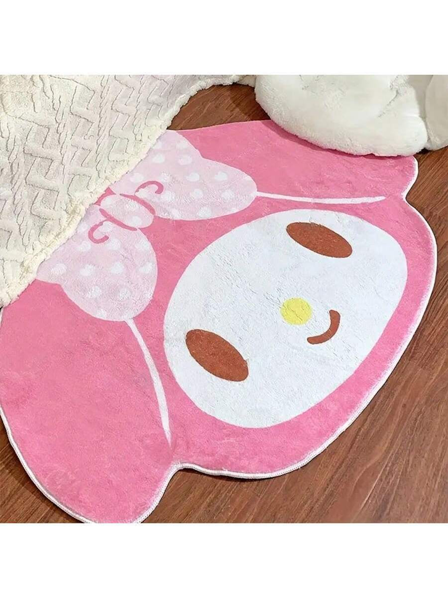 Sanrio Sanrio Melody Hello Kitty Carpet Bedroom Carpet Living Room Plush Soft Lovely Carpet Cartoon Home Decor Family Pattern Rug Non-Slip Mat Office Chair Rug Gifts Birthday Graduation