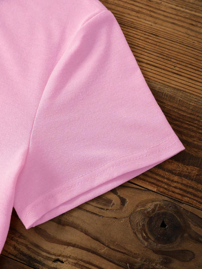 Slayr Solid Color round Neck Basic Short Sleeve T-Shirt Is Suitable for Summer Casual Wear