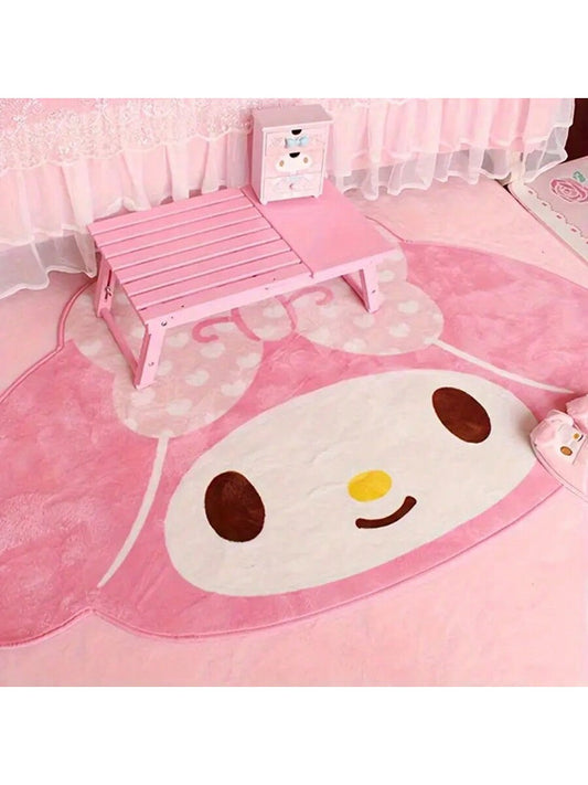 Sanrio Sanrio Melody Hello Kitty Carpet Bedroom Carpet Living Room Plush Soft Lovely Carpet Cartoon Home Decor Family Pattern Rug Non-Slip Mat Office Chair Rug Gifts Birthday Graduation