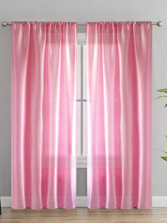 1Pc Solid Color Contemporary Simple Sheer Curtain, Lightweight Semi-Transparent Partition Curtain Suitable for Bedroom, Living Room, Balcony, Casement Window Decoration